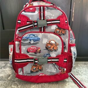 Pottery Barn Kids Cars Lightning McQueen Backpack - Red and Gray